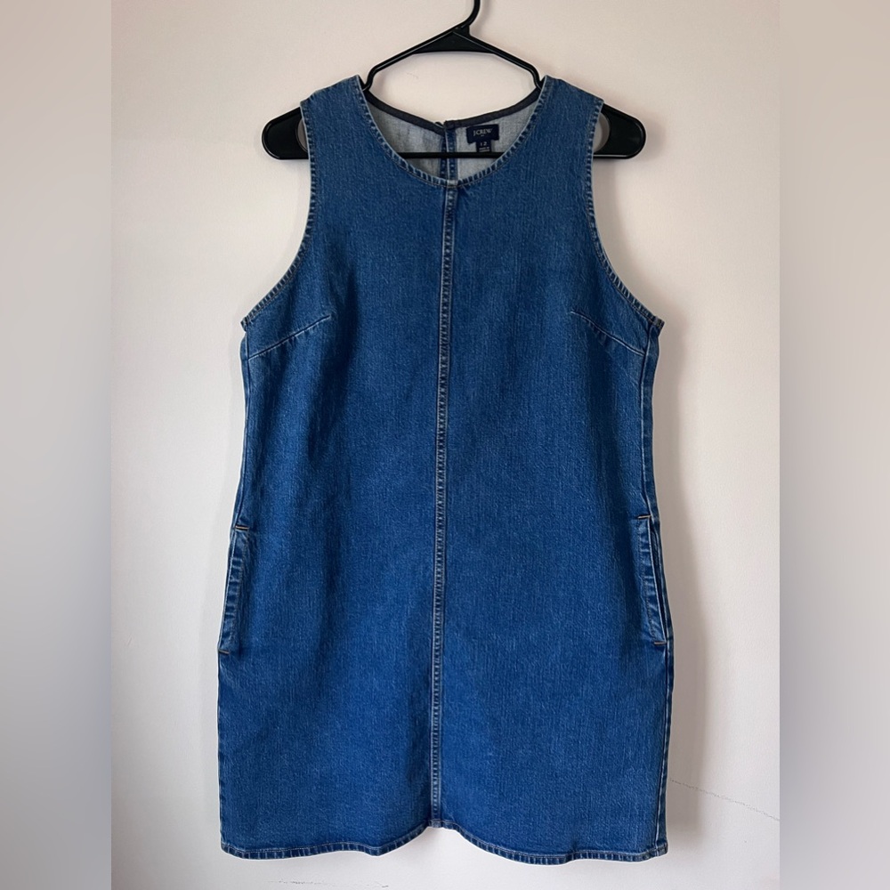 J.Crew Factory Denim Sheath Dress with Pockets